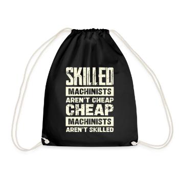 Les machinistes qualifiés ne sont pas de l’humour bon marché - Sac de sport léger - noir - Devant