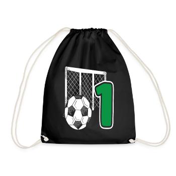 Football Anniversaire 1 an Enfants Fête d’anniversaire - Sac de sport léger - noir - Devant