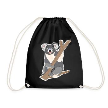 Koala Koala Bear - Drawstring Bag - black - Front