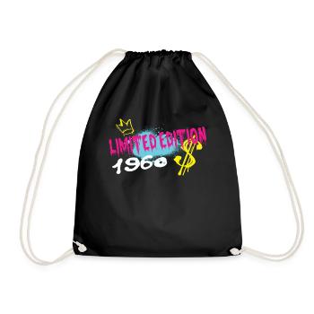 Edition Limitée 1960 Anniversaire 1960 Naissance - Sac de sport léger - noir - Devant