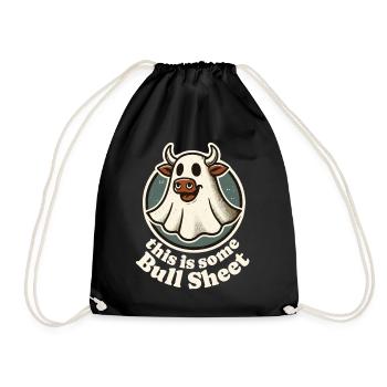 C’est un vrai non-sens avec un visage de vache - Sac de sport léger - noir - Devant