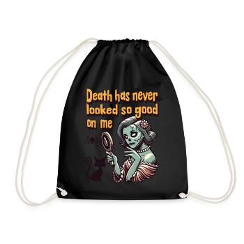 La mort me convient si bien charme effrayant - Sac de sport léger - noir - Devant