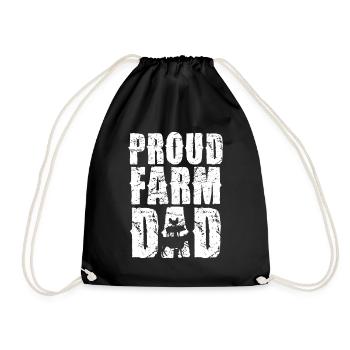Fier agriculteur Père Agriculteur Père agriculteur - Sac de sport léger - noir - Devant