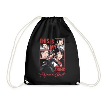 C’est ma chemise de pyjama anime - Sac de sport léger - noir - Devant