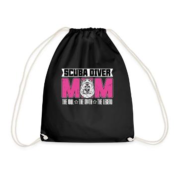 Plongeur sous-marin Maman L’idole Le mythe aime la plongée en apnée - Sac de sport léger - noir - Devant