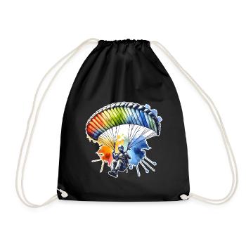 Paragliding - Turnbeutel - Schwarz - Vorne
