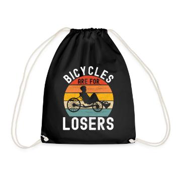 Tricycle couché Liegetrike Liegedreirad - Sac de sport léger - noir - Devant