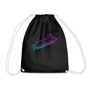 Harpe à bouche Harmoniste Harmoniciste Professionnel - Sac de sport léger - noir - Devant