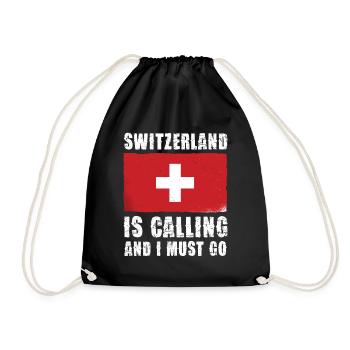 La Suisse m’appelle et je dois y aller - Sac de sport léger - noir - Devant
