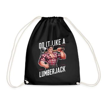 Faites-le comme un bûcheron - Sac de sport léger - noir - Devant