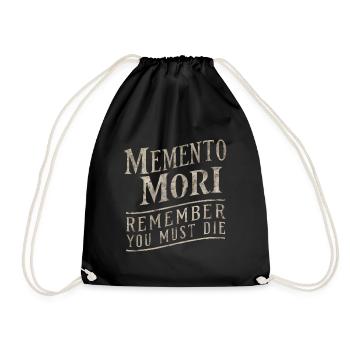 Memento mori Souviens-toi que tu dois mourir - Sac de sport léger - noir - Devant