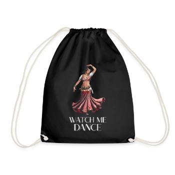 Danseuse orientale regarde-moi danser - Sac de sport léger - noir - Devant