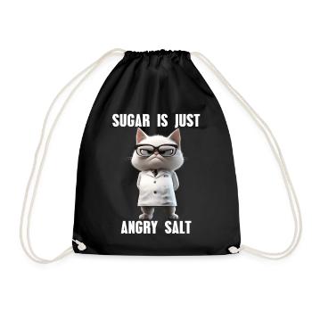 Suagar n’est qu’un chat en colère de la science des mèmes de sel - Sac de sport léger - noir - Devant
