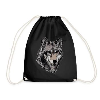 Visage de chien Design Tête d’animal de compagnie Graphique d’animal - Sac de sport léger - noir - Devant
