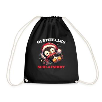 Chemise de nuit officielle Pingouin de Noël - Sac de sport léger - noir - Devant