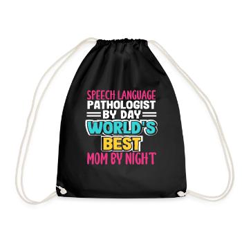 L’orthophoniste du jour est la meilleure maman du monde - Sac de sport léger - noir - Devant