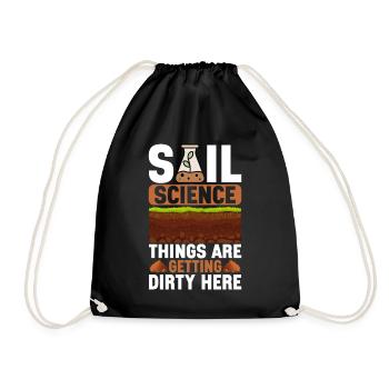 Bodenwissenschaftler Soil Science - Drawstring Bag - black - Front
