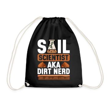 Bodenwissenschaftler Soil Science - Drawstring Bag - black - Front