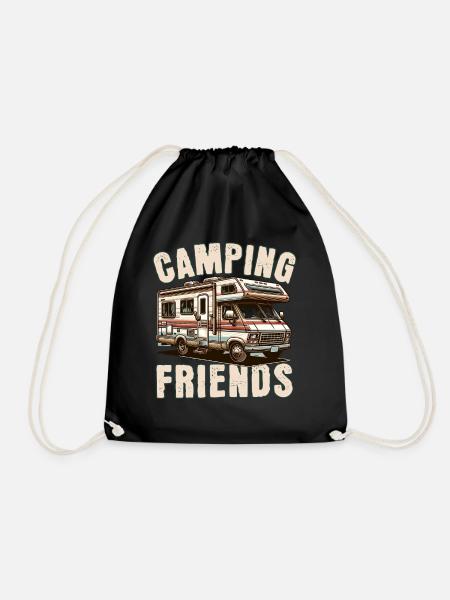 Camping - Turnbeutel - Schwarz