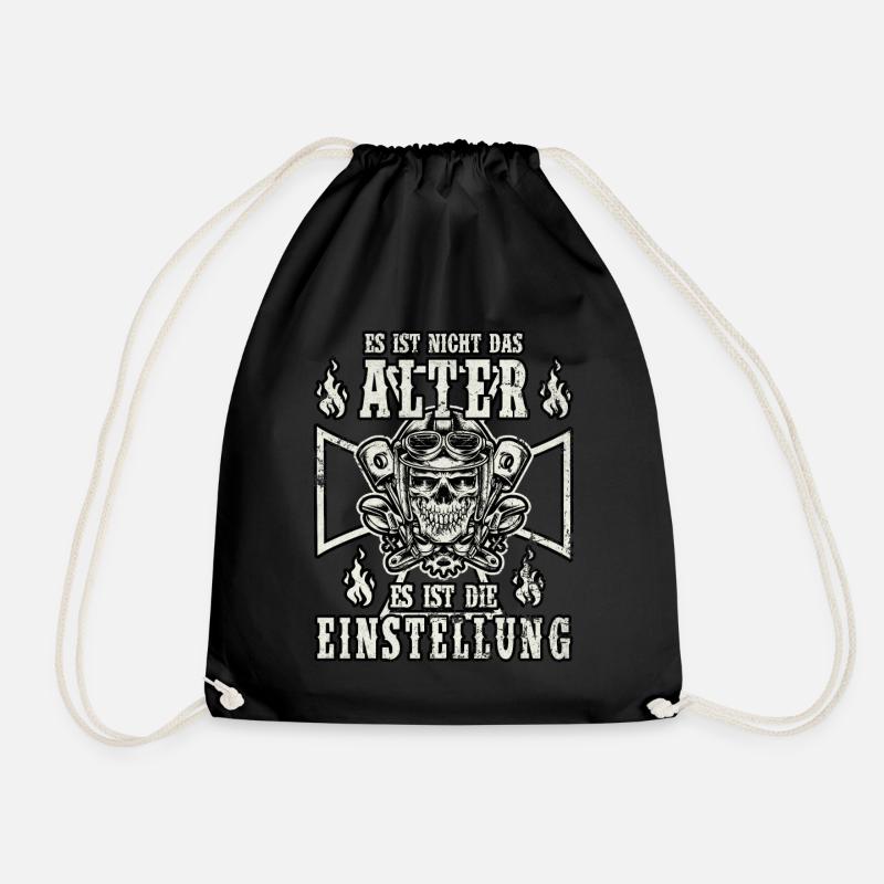 Es ist nicht das Alter es ist die Einstellung - Turnbeutel - Schwarz