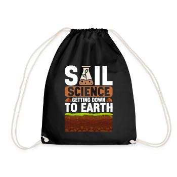 Bodenwissenschaftler Soil Science - Drawstring Bag - black - Front
