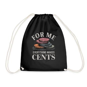 Pour moi, tout rapporte quelques centimes - Sac de sport léger - noir - Devant