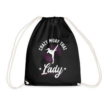 Folle Muay Thai Lady - Sac de sport léger - noir - Devant