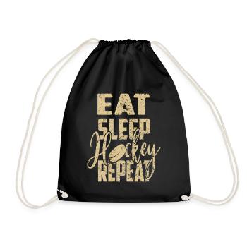 Manger dormir hockey Répéter - Sac de sport léger - noir - Devant