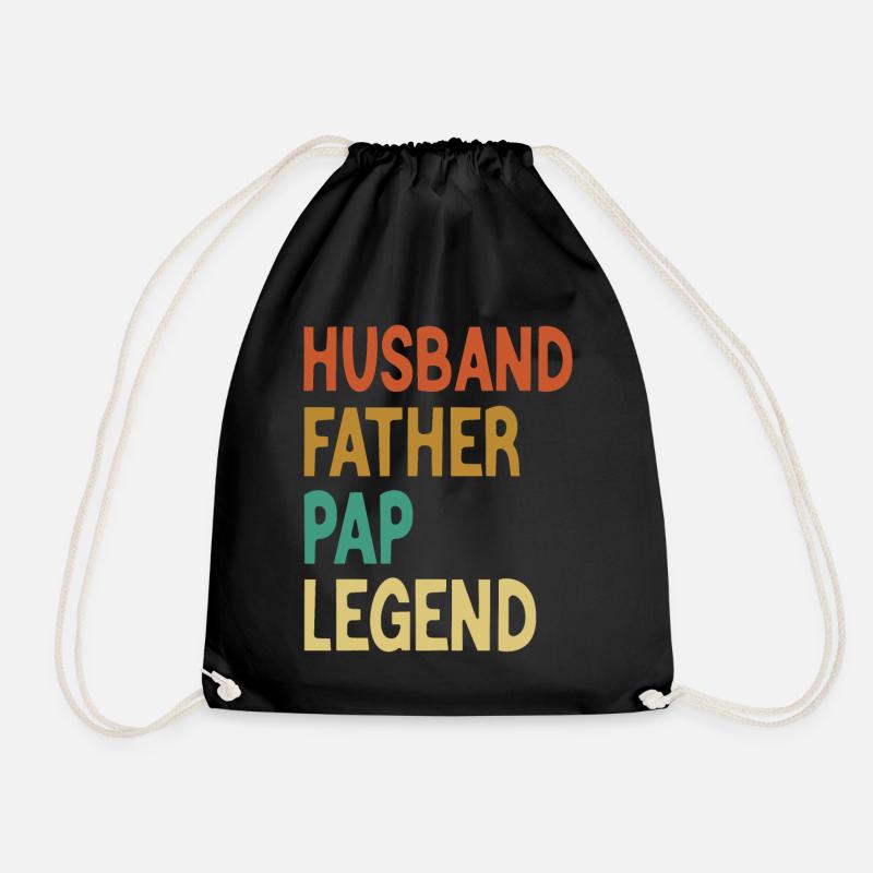 Ehemann Vater Papa Legende Vatertag - Turnbeutel - Schwarz