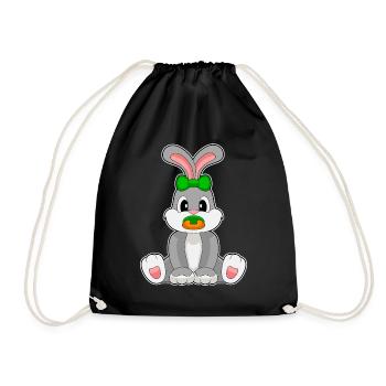 Sucette pour bébé lapin - Sac de sport léger - noir - Devant