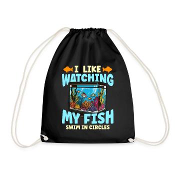 Passionné d’aquariophilie J’aime regarder mon aquascape - Sac de sport léger - noir - Devant