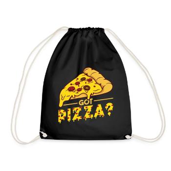 Drôle de dicton de pizza - Sac de sport léger - noir - Devant