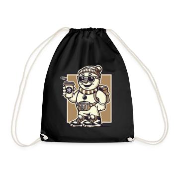 Funny Snobs Christmas Sarcasm - Drawstring Bag - black - Front