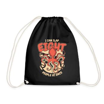 Peut gifler huit personnes à la fois Octopodes Octopoda - Sac de sport léger - noir - Devant