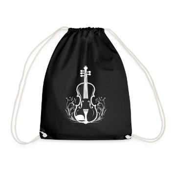 Croquis de violon - Sac de sport léger - noir - Devant