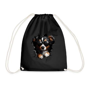 Drôle de chien propriétaire Chien mignon Terrier - Sac de sport léger - noir - Devant