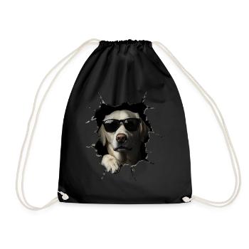 Drôle de chien propriétaire Chien mignon Labrador - Sac de sport léger - noir - Devant