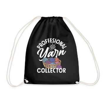 Collecteurs professionnels de fils à tricoter - Sac de sport léger - noir - Devant