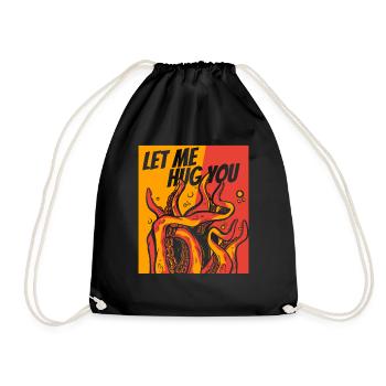 Laisse-moi te serrer dans mes bras céphalopode octopodes octopoda - Sac de sport léger - noir - Devant