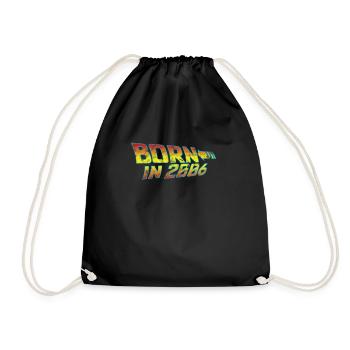 2006 Anniversaire Né dans Retour vers le futur - Sac de sport léger - noir - Devant