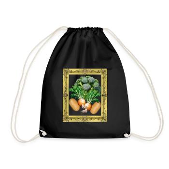 Vegetables Kitchen Cook Cooks Cook - Drawstring Bag - black - Front
