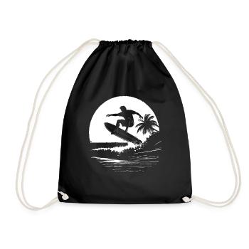 Surfeur - Sac de sport léger - noir - Devant
