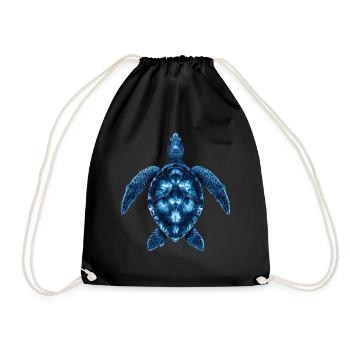Amoureux des tortues de mer Motif safari animalier - Sac de sport léger - noir - Devant