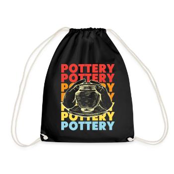 Pottery Ceramics Artist Retro - Turnbeutel - Schwarz - Vorne