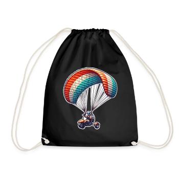 Motorschirm Paramotor - Drawstring Bag - black - Front