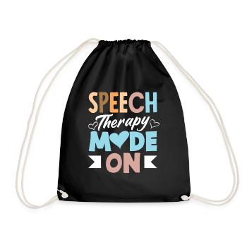 Speech Therapist Mode To Speech Therapist - Drawstring Bag - black - Front