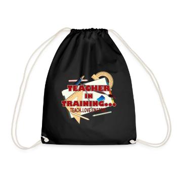 Teacher In Training - Drawstring Bag - black - Front