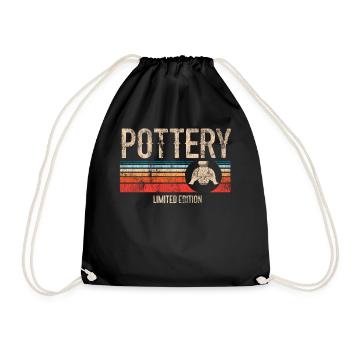 Pottery Ceramics Artist Retro - Turnbeutel - Schwarz - Vorne