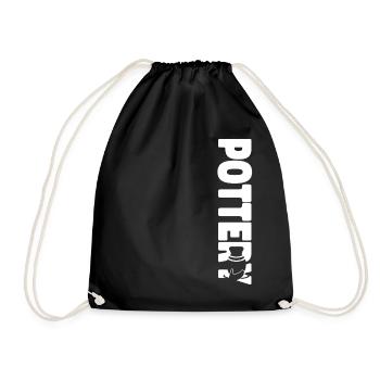 Pottery Ceramics Artist Pottery - Drawstring Bag - black - Front