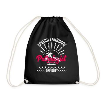 Orthophoniste en mode off-duty paradise - Sac de sport léger - noir - Devant